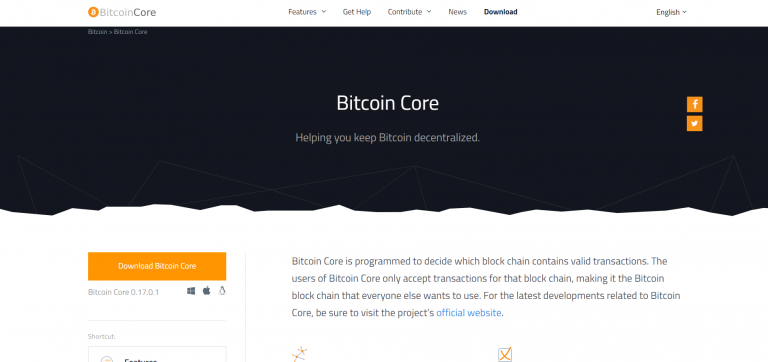 bitcoin core software